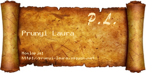 Prunyi Laura névjegykártya