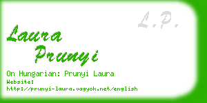 laura prunyi business card